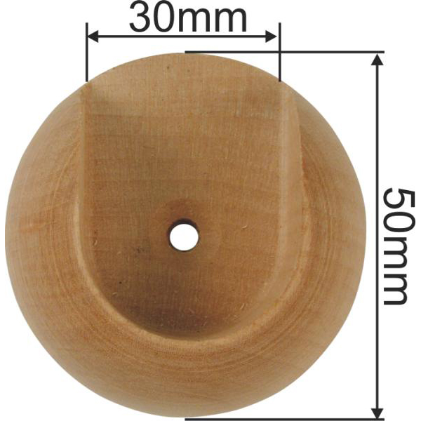 Kleiderstangenhalter Holz in Buche Stangenhalter für Kleiderstangen, Garderobenstange Bild 3