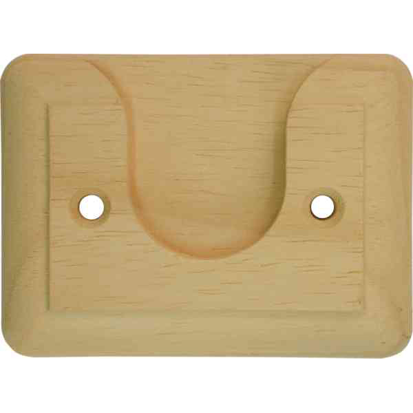 Stangenhalter aus Linde Kleiderstangenhalter Holz für Kleiderstangen, Garderobenstange