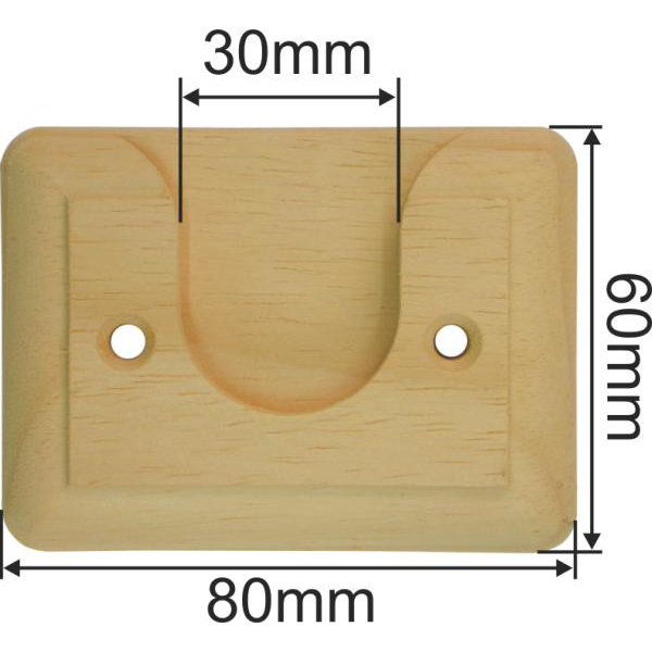 Stangenhalter aus Linde Kleiderstangenhalter Holz für Kleiderstangen, Garderobenstange Bild 3