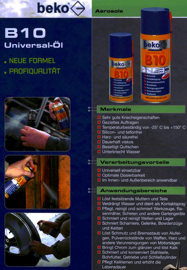Universalöl, TecLine B10, 150ml von Beko, super Qualität, Sonderpreis Bild 3