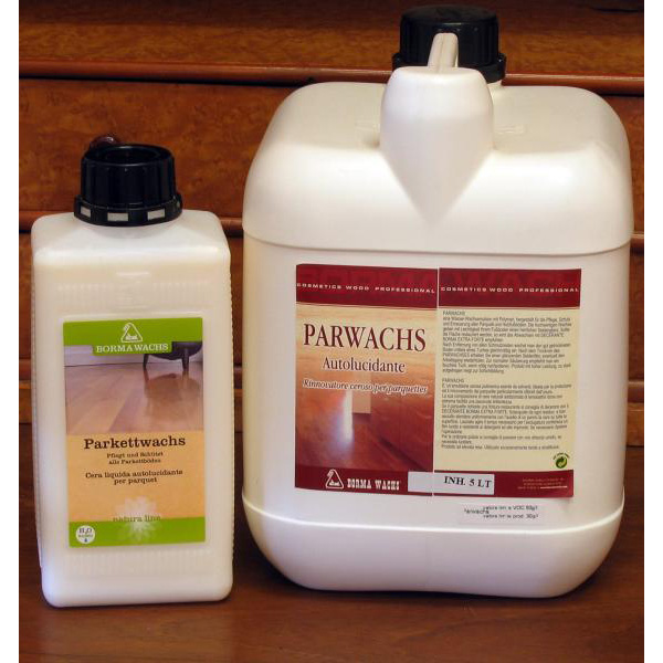 Parkettwachs farblos, flüssiges Bohnerwachs 1 Liter, beste Qualität für Parkettfußböden