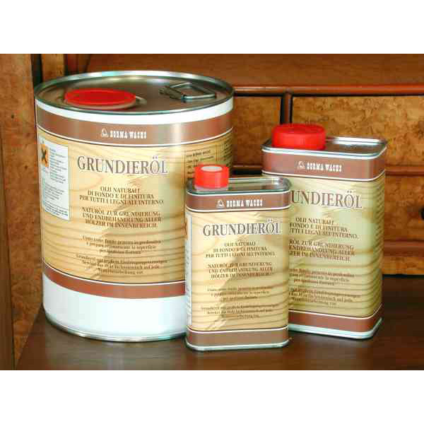 Holzöl Bio in weiß, 500ml, weißes Grundieröl für innen von Borma