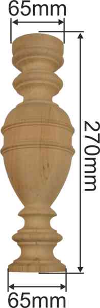 Vollsäule, Birke, 27cm hoch, Holzsäule gedrechselt, Holzsäulen alt, antik Bild 3