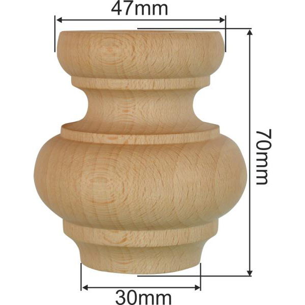 Holzfuß antik, Möbelfuß antiker, Fichte, Möbelfüße Holz Bild 3