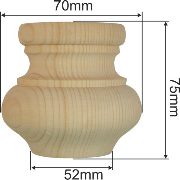 Holzfuß alt, Möbelfuß antik, Fichte, Möbelfüße aus Holz Bild 3