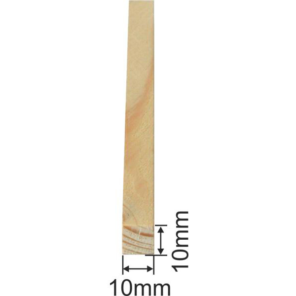 Holzprofilleiste, Holzleiste antike, Holzzierleiste alte, Fichte, 2,4m, 10x10mm Bild 3