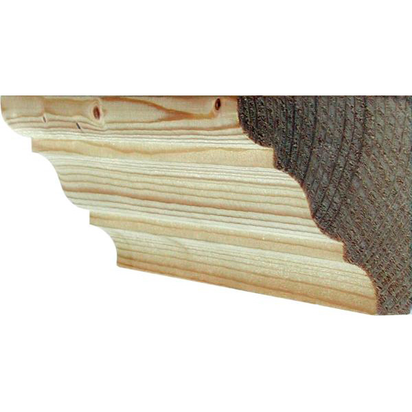 Holzprofilleiste, Holzleiste antike, Holzzierleiste alt, Fichte, 45cm, 55x50mm