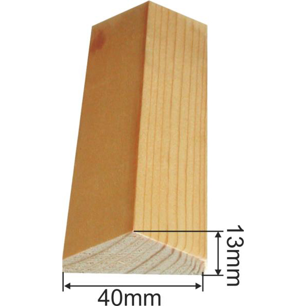 Holzprofilleiste, Holzleiste antik, Holzzierleiste alte, Fichte, 95cm, 40x13mm Bild 3