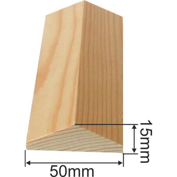 Holzprofilleiste, Holzleiste antik, Holzzierleiste alte, Fichte, 45cm, 50x15mm Bild 3