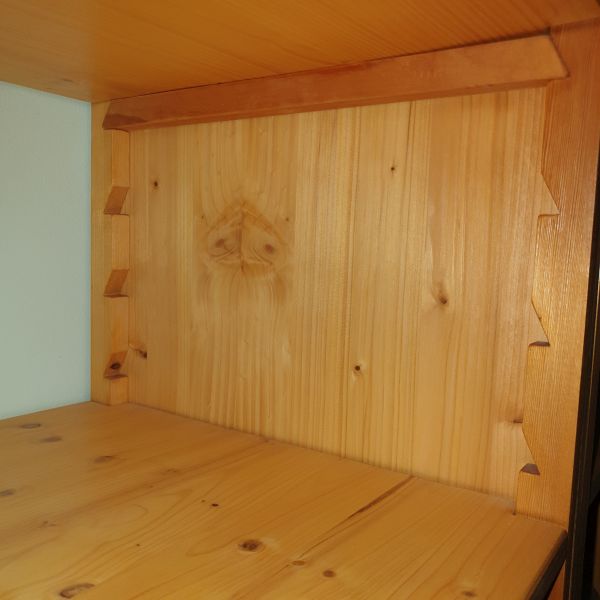 Zahnleiste Buche, Holzleiste antik, alt, Zahnleisten für Fachbodenbretter in Schränken Bild 3