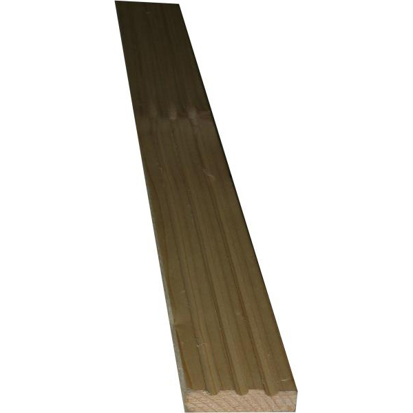 Kannelierte Holzleiste, Holzleiste antik, 45cm, Fichte