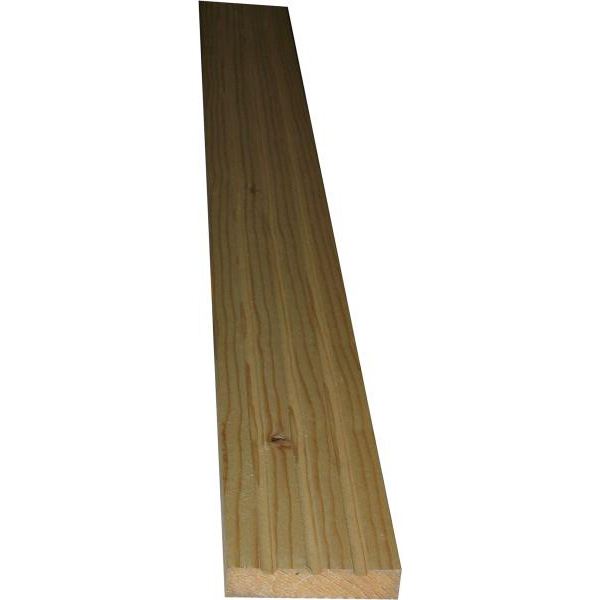 Kannelierte Holzleiste, Holzleiste antik, 2,4m, aus Fichte