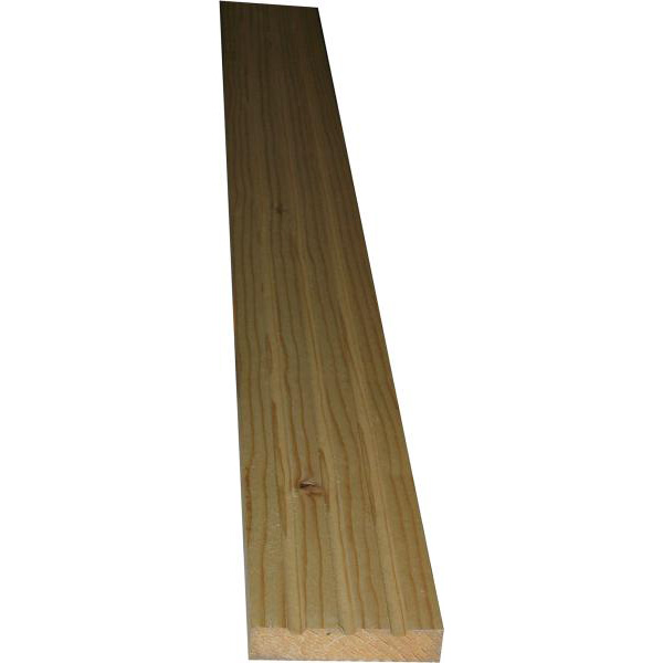 Kannelierte Holzleiste, Holzleiste antik, 45cm, Fichte, Rillenleiste