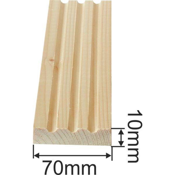 Kannelierte Holzleisten, Holzleiste antik, 2,4m, Fichte Bild 3