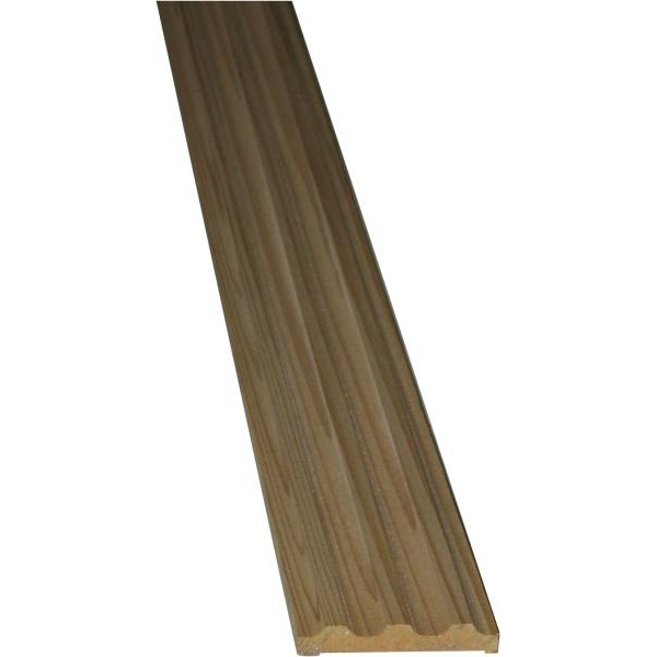 Kannelierte Holzleiste, Holzleiste mit Rillen antik, 45cm, Fichte