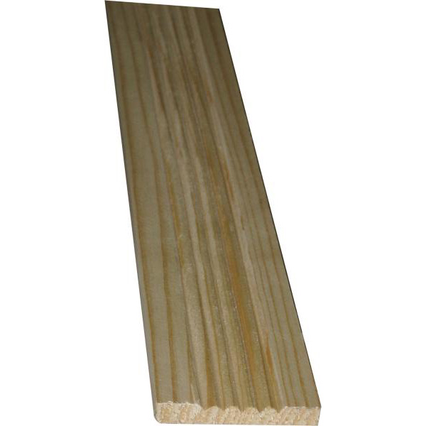 Kannelierte Holzleiste, Holzleiste antik, 95cm, Fichte