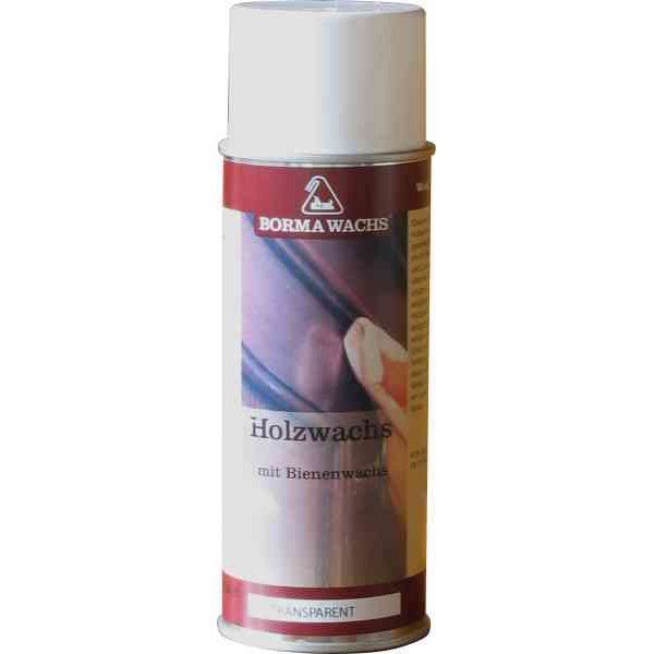 Borma Holzwachsspray, in honigfarben, 400ml, Holz Wachsspray, Holzwachs Spray