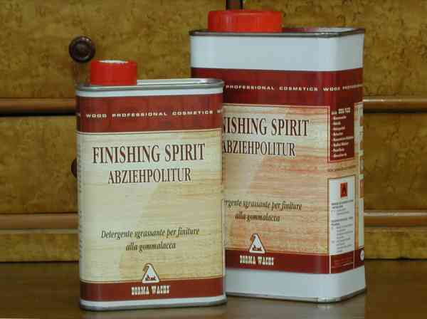 Borma Finishing Spirit, 1/2 Liter, Polierölentferner, Reiniger bei der Schellackpolitur, Entfernt mühelos das Polieröl von der Schellackoberfläche