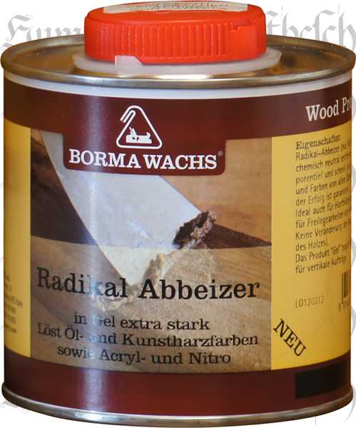 Borma Radikal-Abbeizer, 750ml, farblos, extrem kräftig, Abbeizmittel für Holz und Lacke
