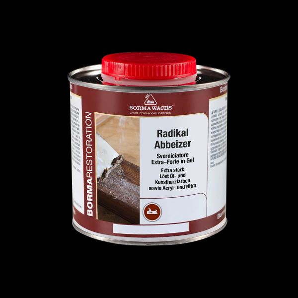 Borma Radikal-Abbeizer, 750ml, farblos, extrem kräftig, Abbeizmittel für Holz und Lacke