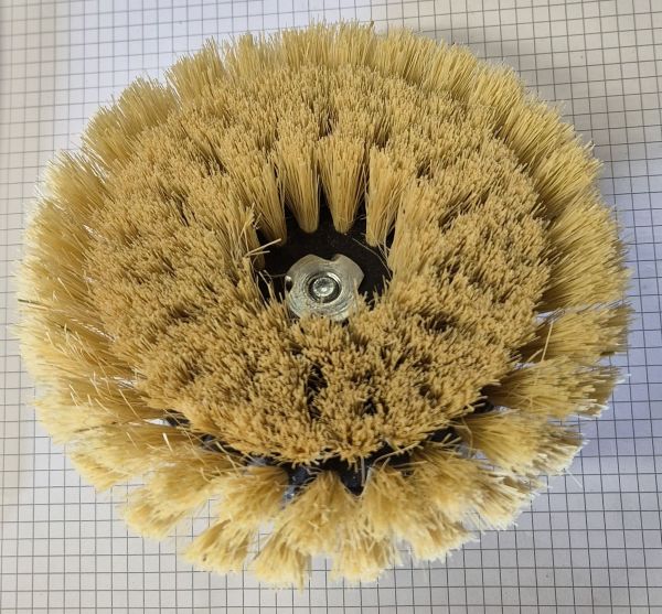 Polierbürste Wachs für Holz, Fibre Naturborsten, Wachspolierbürste maschinell für Bohrmaschine Bild 3