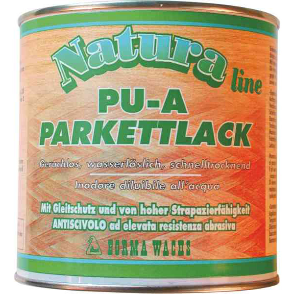 PU-A Parkettlack, in matt, 750ml, Lack für Parkettfußböden, Parkett Lack