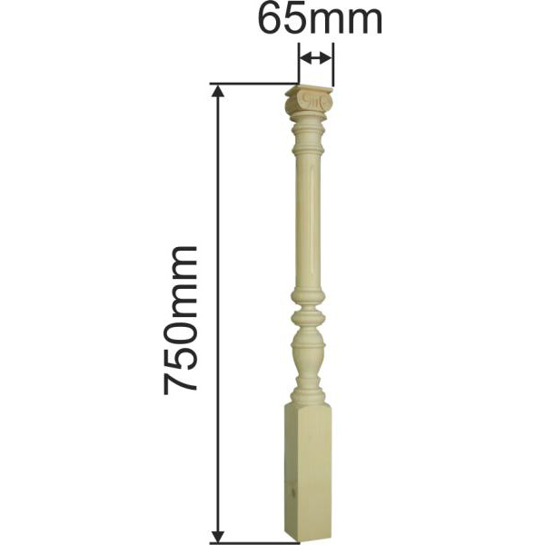 Vollsäule, Fichte, Holzsäulen alt, antik Bild 3