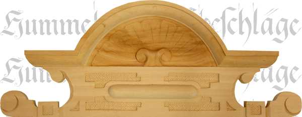 Holz Aufsatz, Holz-Krone, aus Linde geschnitzt, alt, antik, Holzzierteil