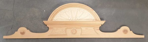 Holzaufsatz, Holzkrone, aus Fichte, alt, antik, Holzzierteil, Gründerzeit Möbelaufsatz