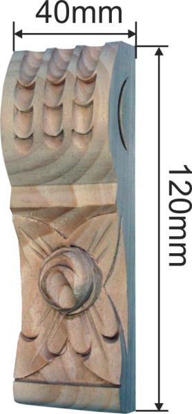 Holzapplikation antike, aus Linde geschnitzt, tolle Qualität Bild 3