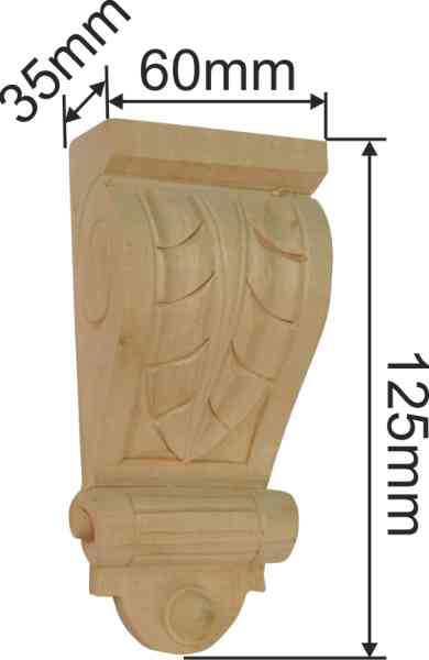 Holzapplikation antik aus Linde, Kapitell Holz, Holzzierteil antik, Holzkapitell, Kapitelle Holz Bild 3