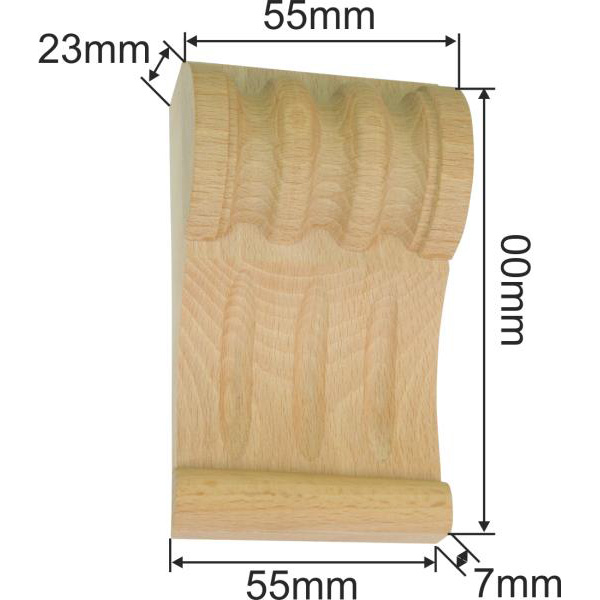 Holzapplikation antik, aus Fichte, Kapitell Holz, Holzzierteil antik, Holzkapitell, Kapitelle Holz Bild 3