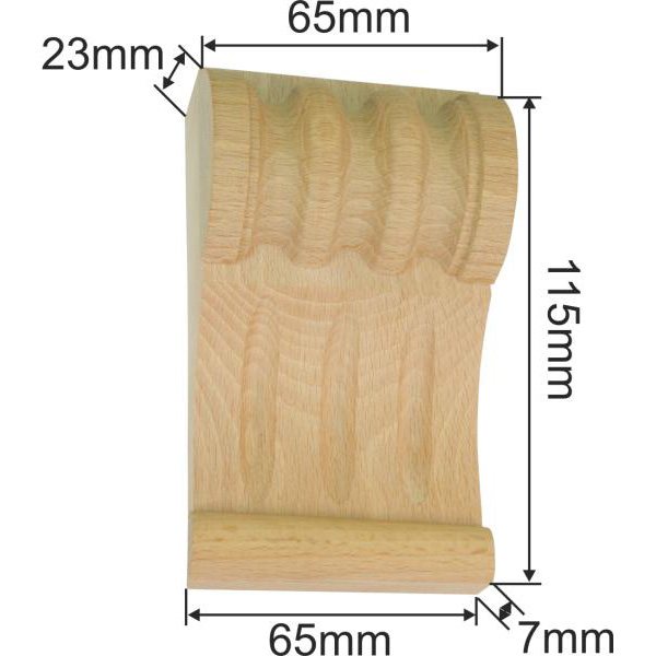 Holzapplikation antike, Fichte, Kapitell Holz, Holzzierteil antik, Holzkapitell, Kapitelle Holz alte Bild 3