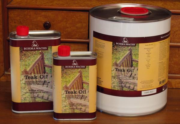 Borma Teak-Öl in farblos, 500ml, Holzöl für außen und innen, Teaköl
