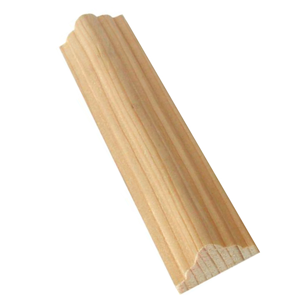 Holzprofilleisten gefräste, Holzleiste antik, Holzzierleiste alt, Fichte, 95cm, 23x10mm