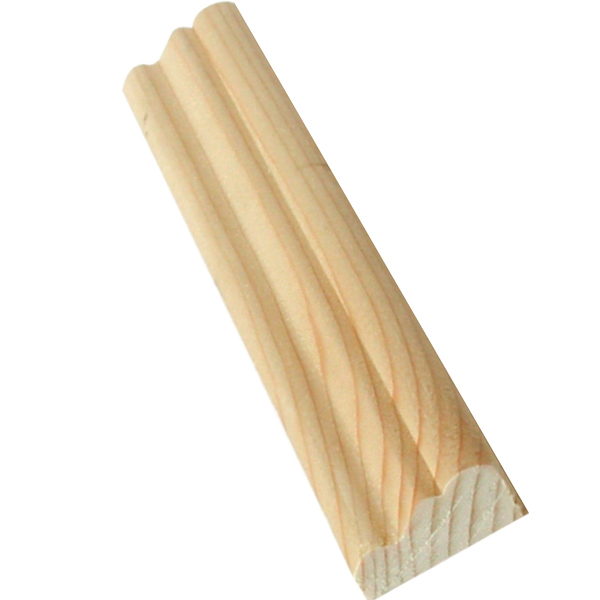 Holzprofilleiste, Holzleisten antik, Fichte, 2,4m, 22x9mm