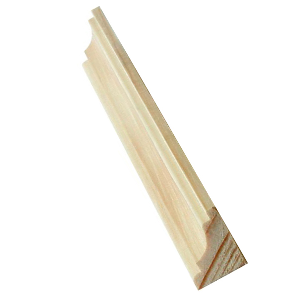 Holzprofilleisten gefräst, Holzleiste antik, Holzzierleiste alt, Fichte, 45cm 20x15mm