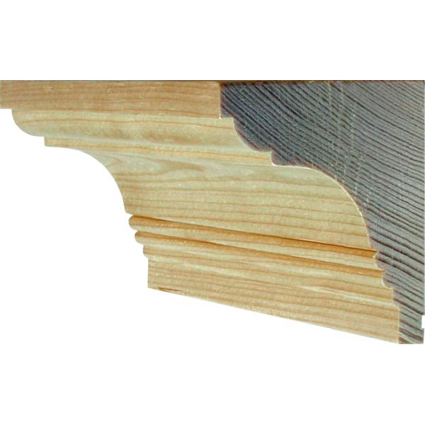 Holzprofilleiste, Holzleiste antik, Fichte, 2,4m, 70x62mm