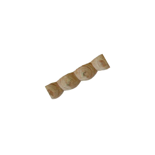Perlstab, alte Holz Schnitzleisten, Holzleiste antik, Perlleiste, 90cm, Schmuckleisten antik aus Buche