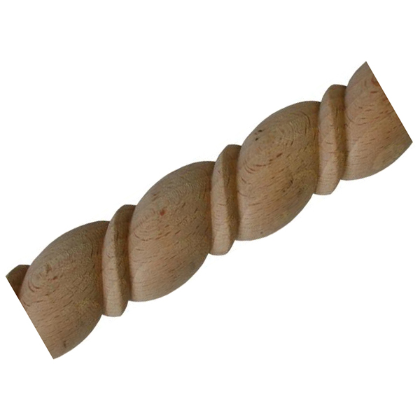 Holz Schnitzleiste, Holzleiste antik, 2,15 Meter, Holzzierteile antik Buche