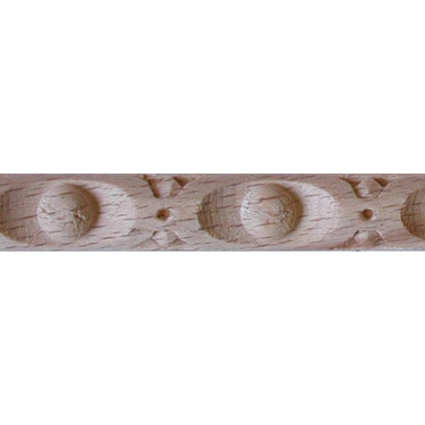 Holz-Schnitzleiste, Holzleiste antik, 121cm, Holzzierteile alt, antik aus Buchenholz