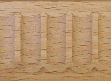 Holz-Schnitzleiste, Holzleiste antike, 1,25 Meter, Holzzierteil antik Buche