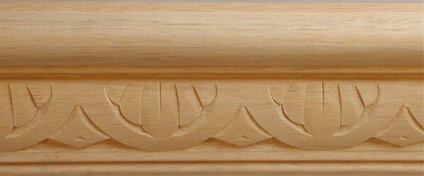 Holz-Schnitzleiste historisch, Holzleiste antik, 95cm, Holzzierteil antik Buche