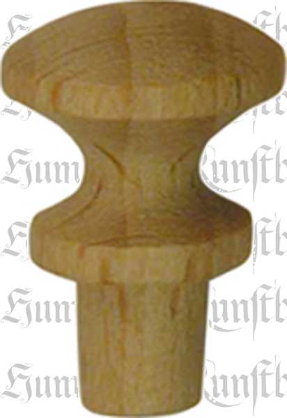 Holzknopf, Buche, Ø 13,5mm, kleiner Möbelknopf aus Holz