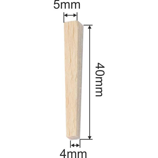 Vierkantholznägel, schöne Holznägel antik, alte Holznagel, Fichte konisch, 50 Stück, 6x6x40mm Bild 3