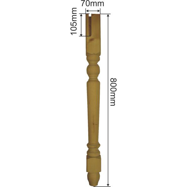 Tischfuß antik gedrechselte, Holz Tischbein gedrechselt, aus Fichtenholz, Tischbeine Massivholz Bild 3