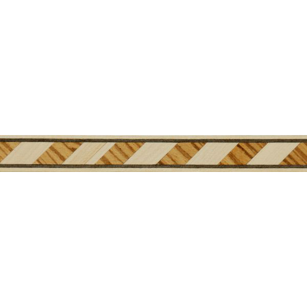 Intarsienband Holz, Bandintarsie, Intarsienleiste, antik, 1m, Intarsie