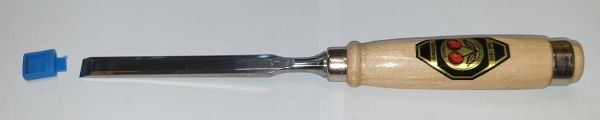 Stechbeitel, 12 mm in bester Qualität, mit Holzgriff