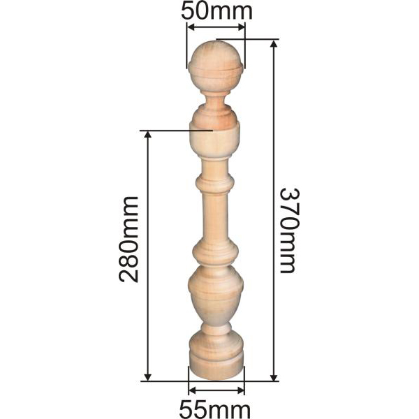 Holzsäule, Holzsäulen alt, antik aus Eiche, 2-teilig. Holzzierteil Bild 3