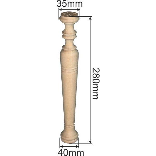 Holzsäule, Holzsäulen alt, antik, Fichte. Holzzierteil Bild 3